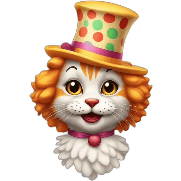 Chaton clown emoji