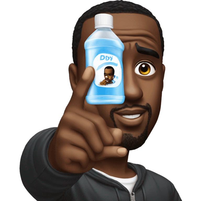 p diddy holding baby oil emoji