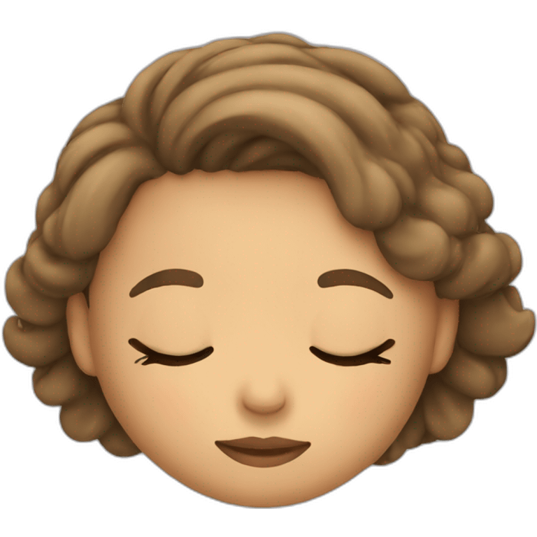 The girl sleeping emoji