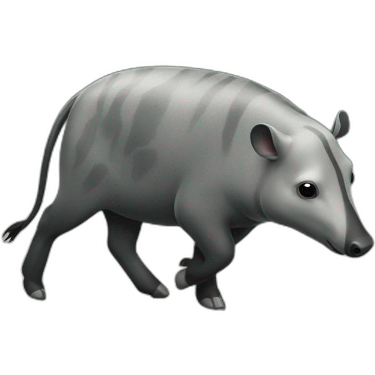 Tapir walking emoji