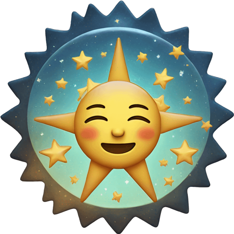 sun moon and the stars emoji