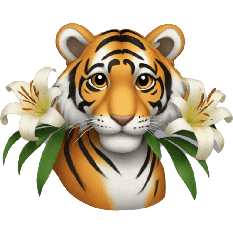 tiger lilys  emoji