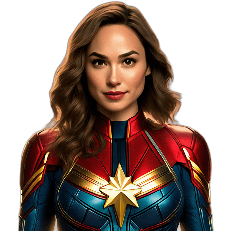 Gal gadot as Captain Marvel emoji