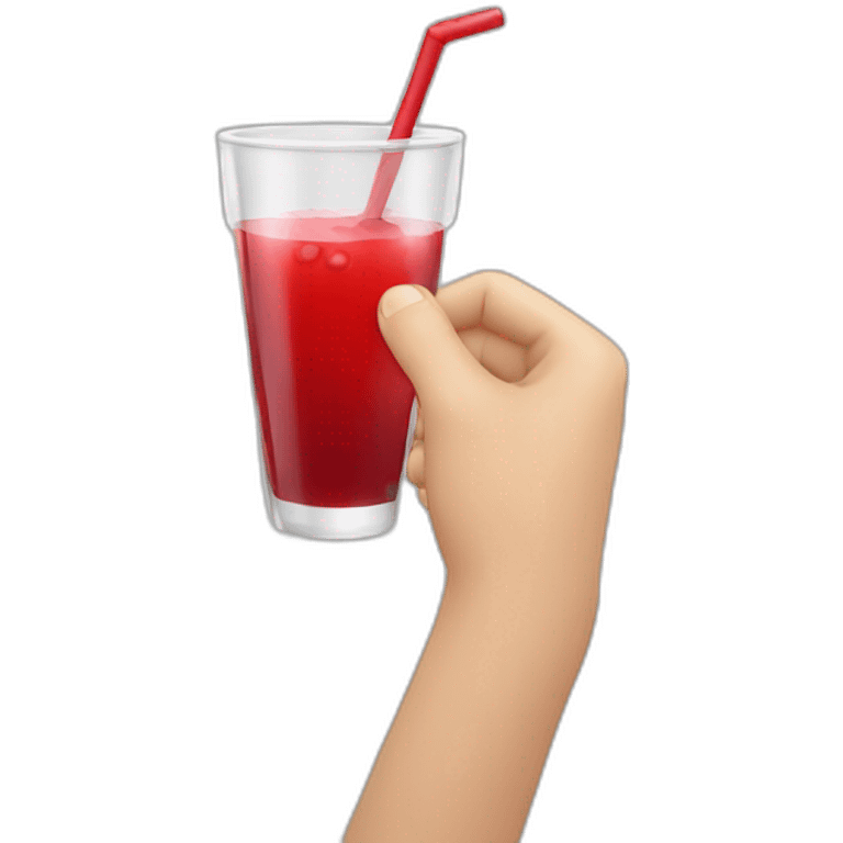 offering red drink emoji