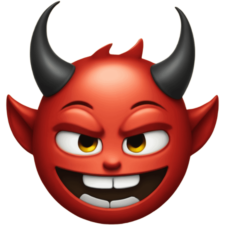 cute devil head smiling emoji