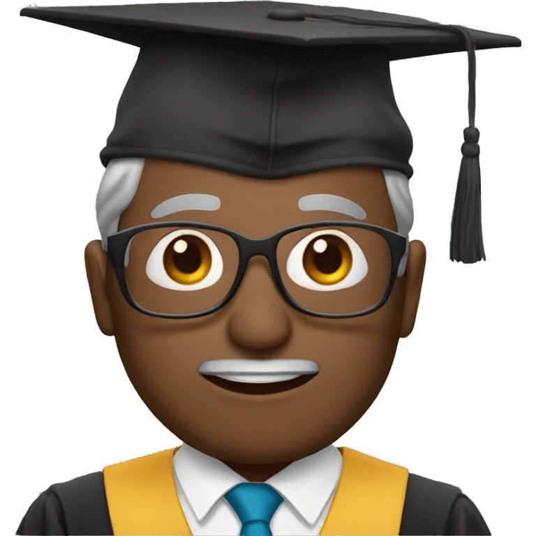 professor with graduation cap emoji