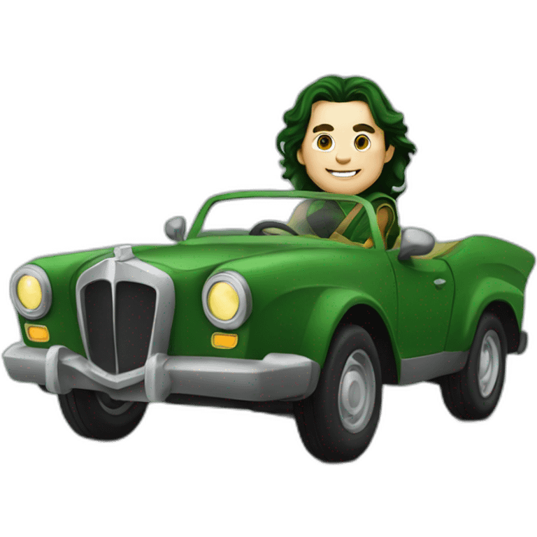 Loki en voiture emoji