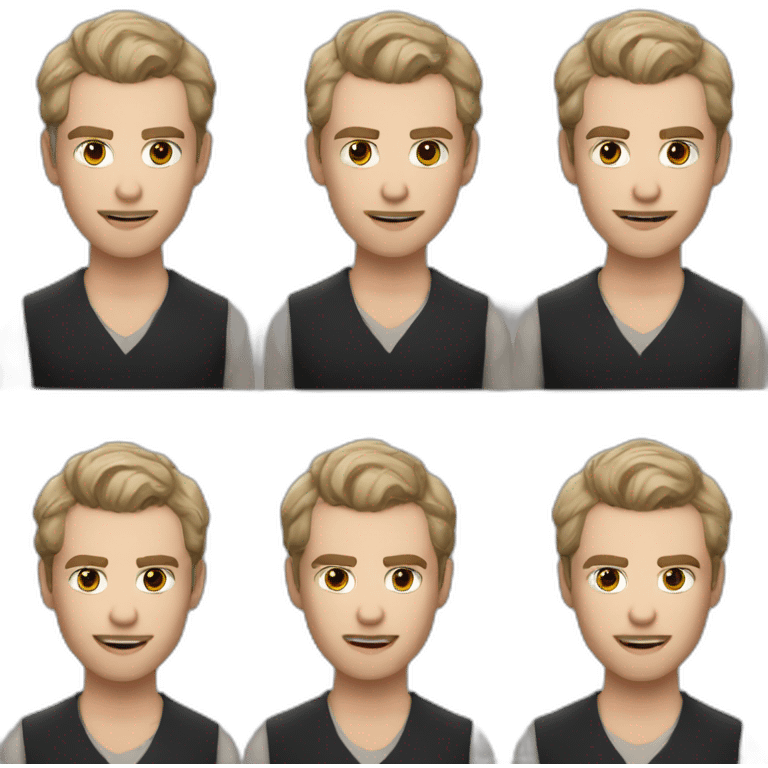 Klaus mikaelson short haircut realistic detailed emoji