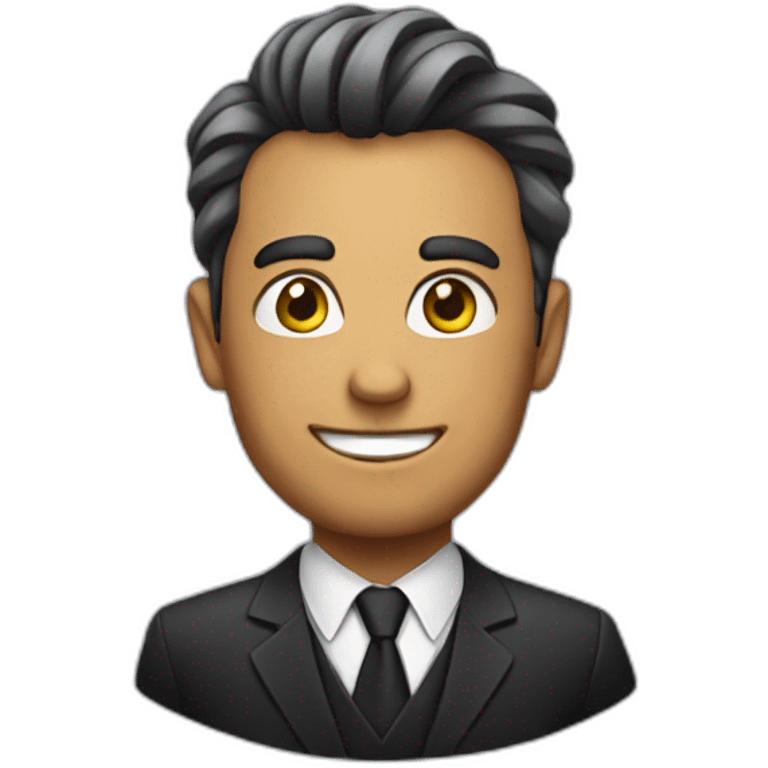 Businessman in a Halloween costume emoji