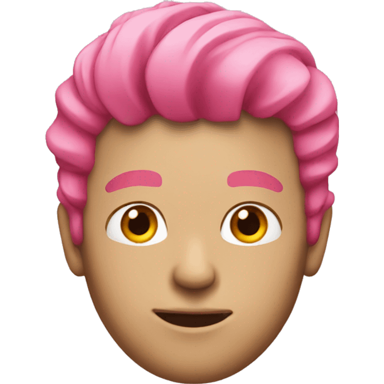 dude with pink hair emoji