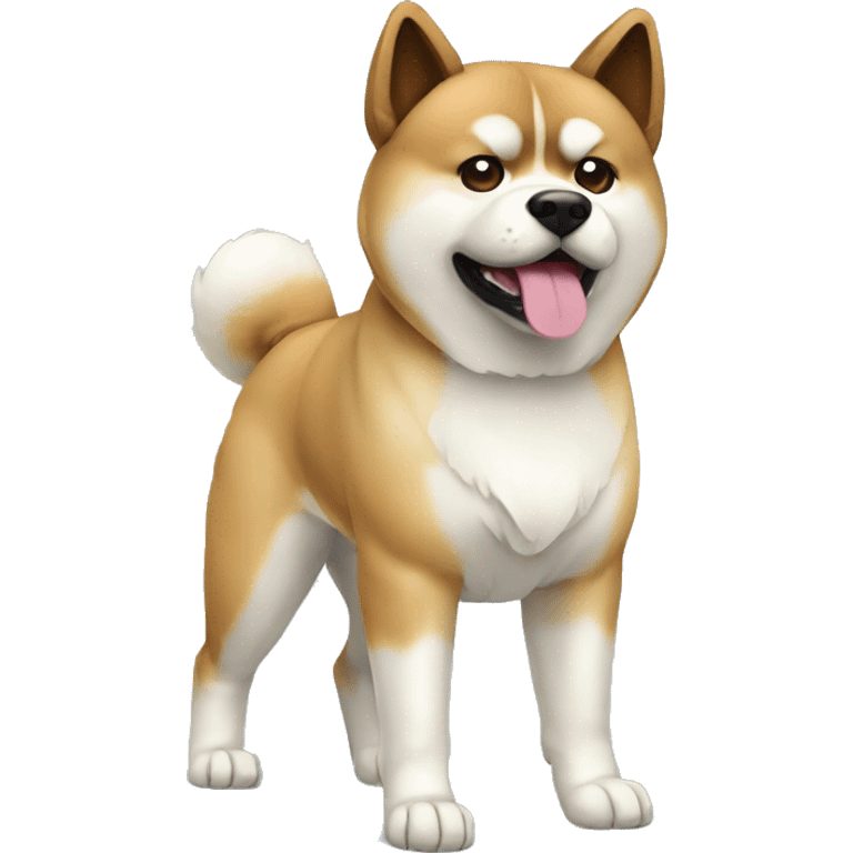 Akita Dog Breed Full Body emoji