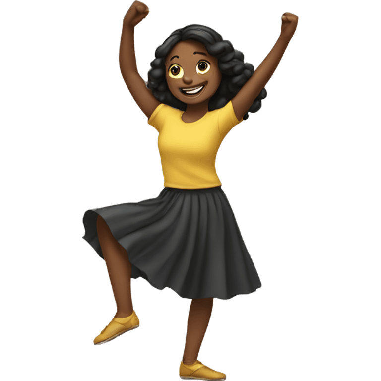 A girl dancing  emoji