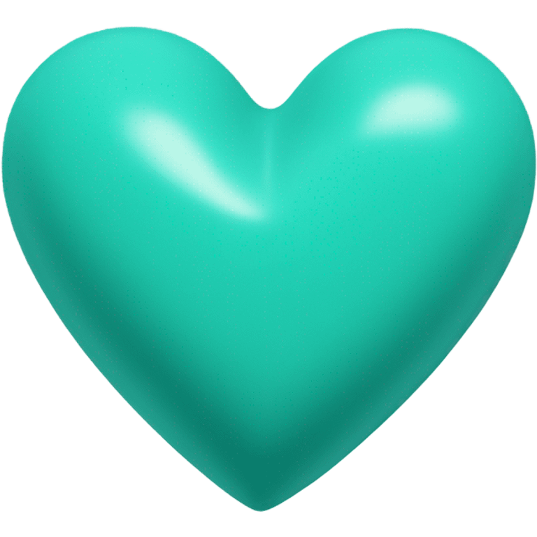 Turquoise heart emoji