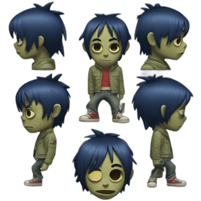 Gorillaz 2-D emoji