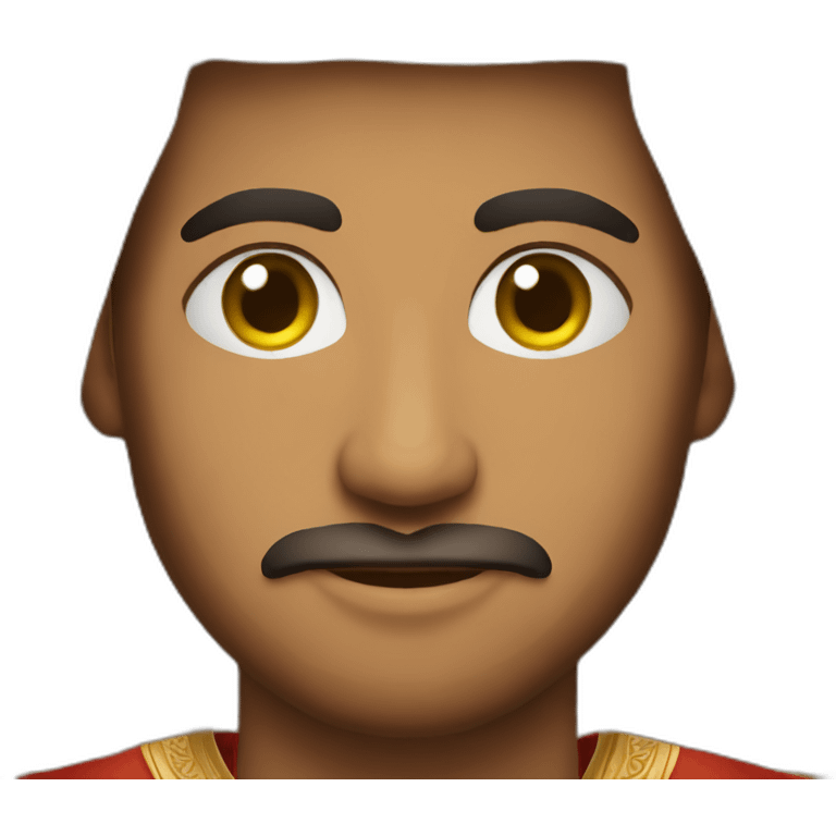 The face of a man in Omani dress emoji