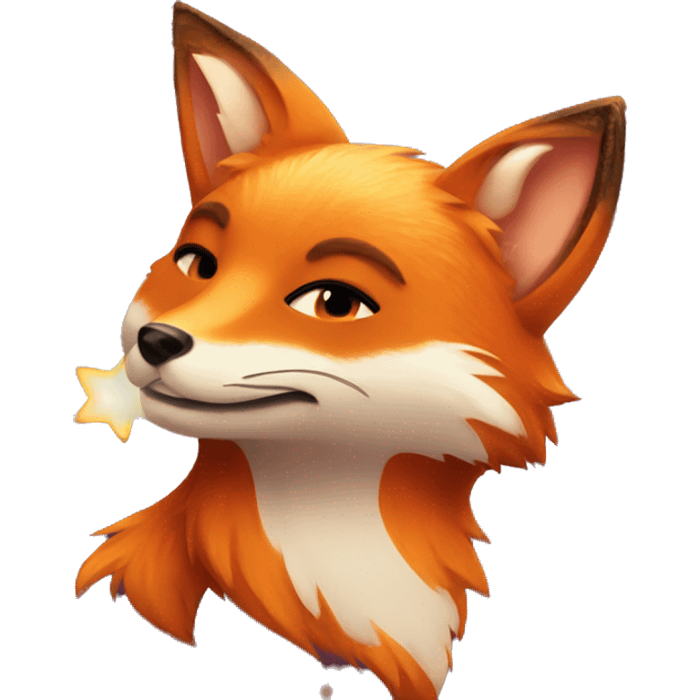 FOX WITH SPARKLES  emoji