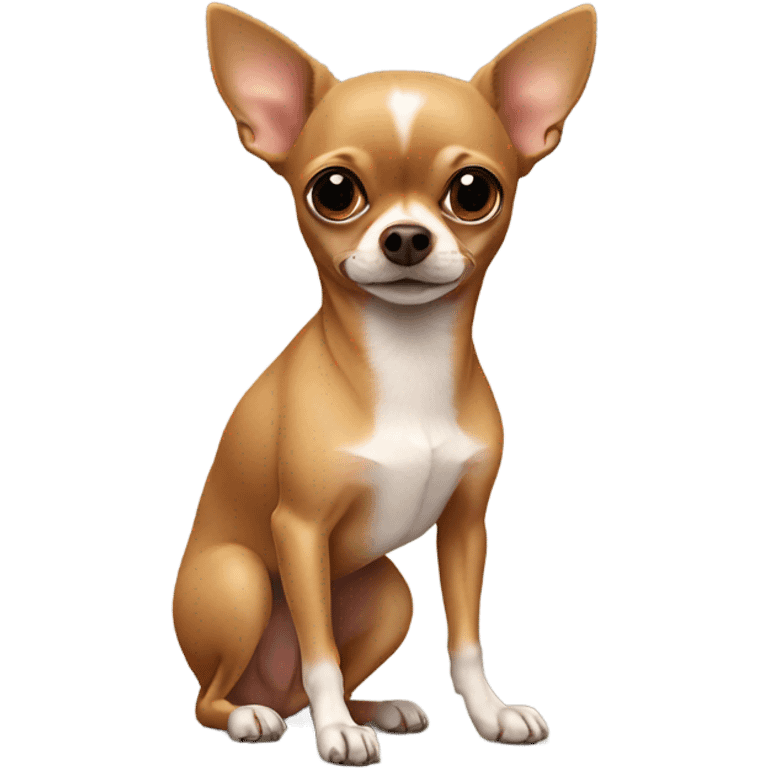 brown chihuahua with no legs emoji