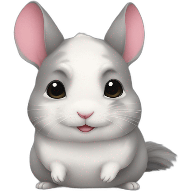 Chinchilla love emoji