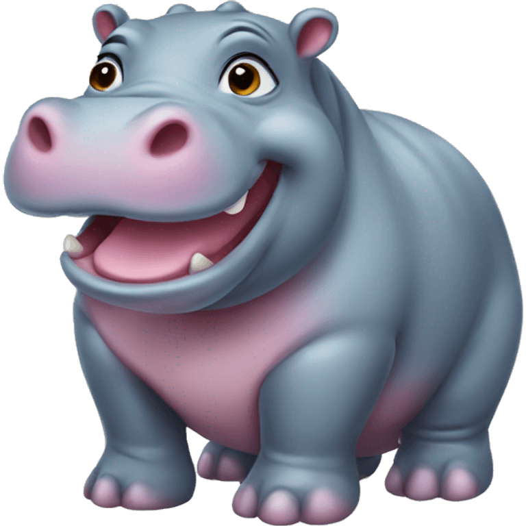 Mini hippo emoji