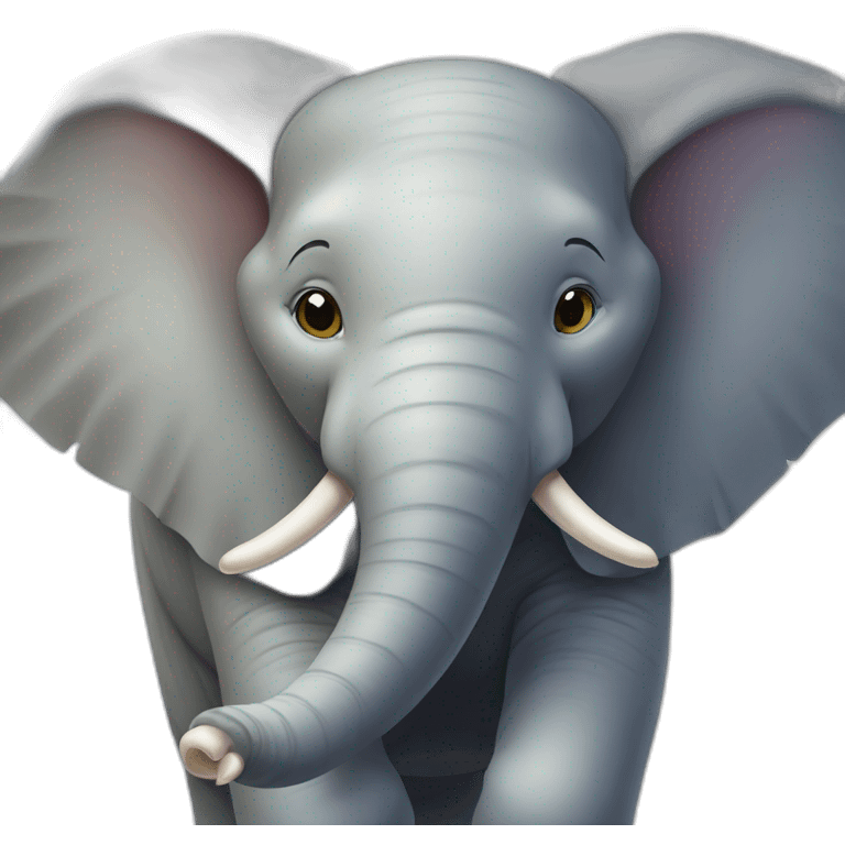 Éléphant and mous emoji