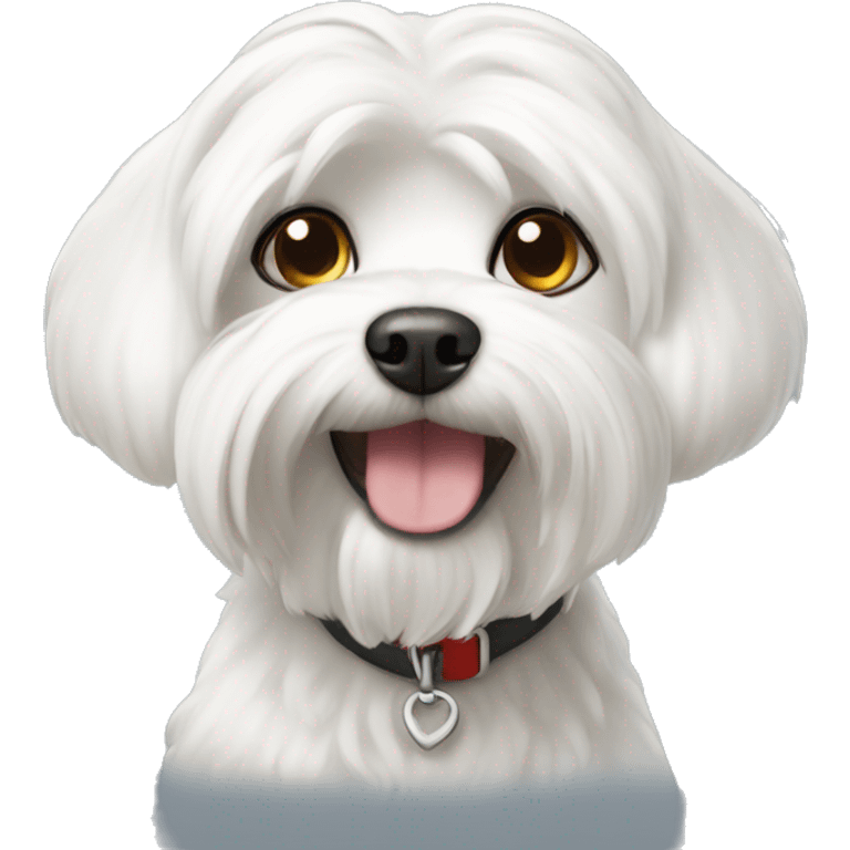 white maltese dog emoji