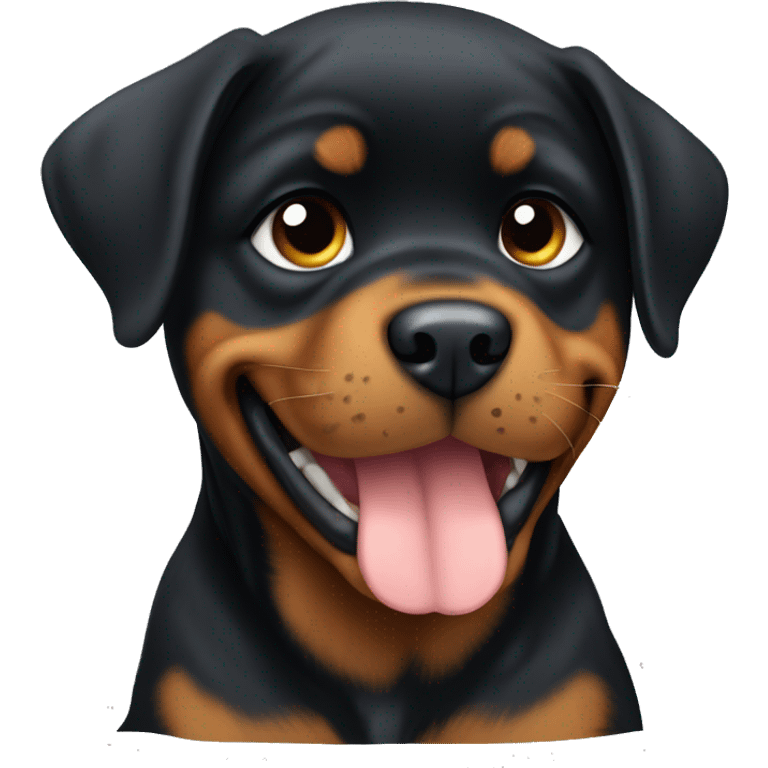 Rottweiler puppy  emoji