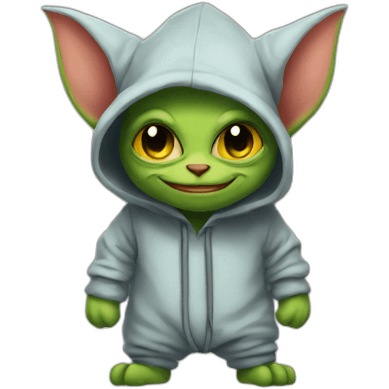 goblin in cat onesie emoji