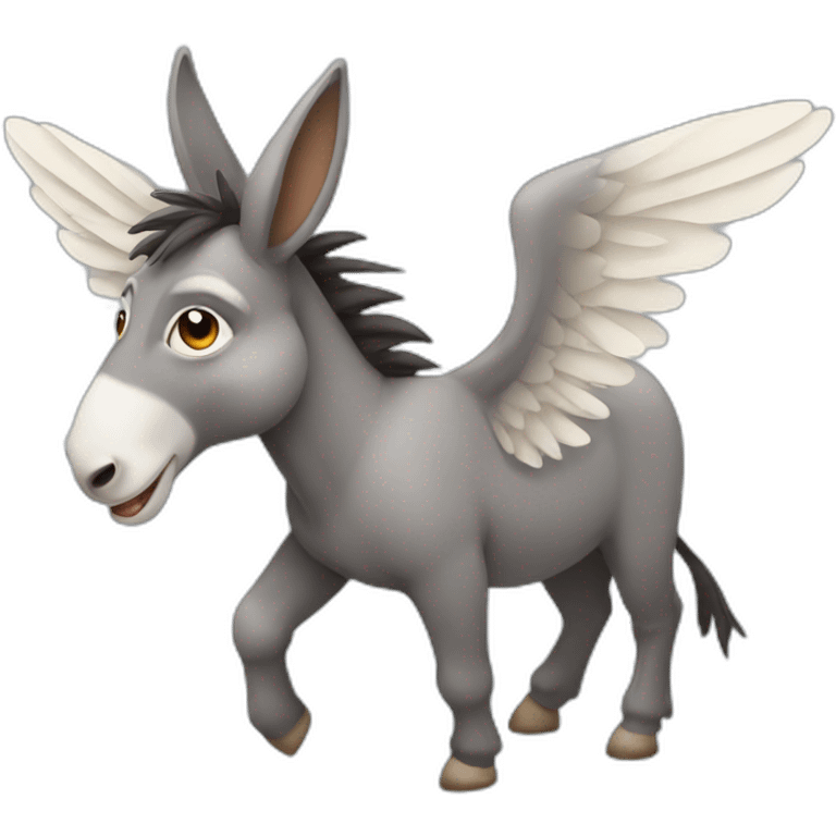 Donkey with wings emoji