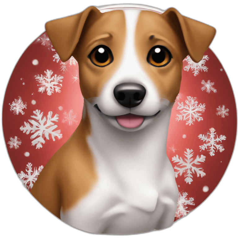 Jack Russell sweat chrismas emoji