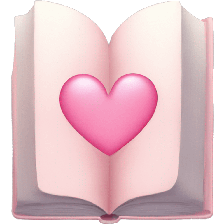 book with a light pink heart emoji