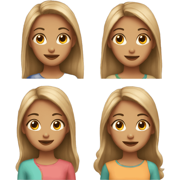 Four girls emoji