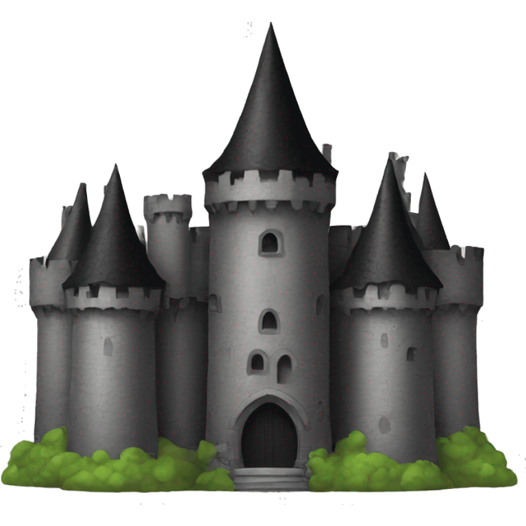 Black gothic castle emoji