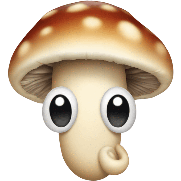 mushroom smile emoji