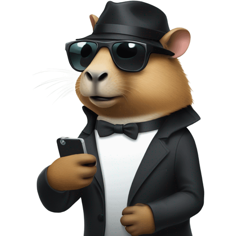 capybara secret agent emoji