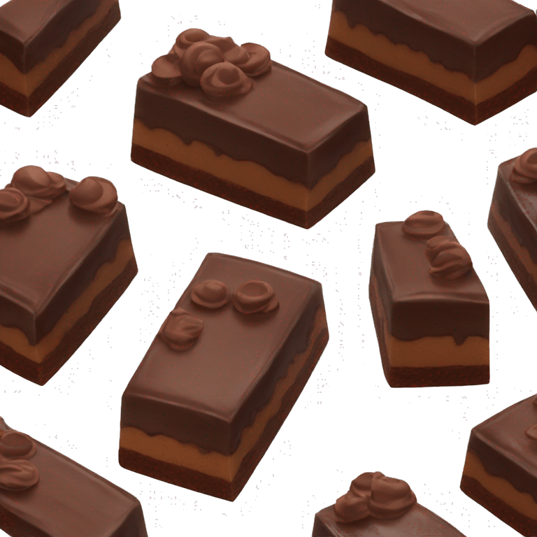 chocolate glass cake emoji