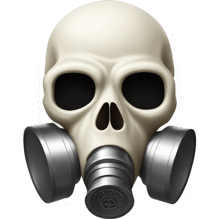 Bone Skull with gas mask emoji