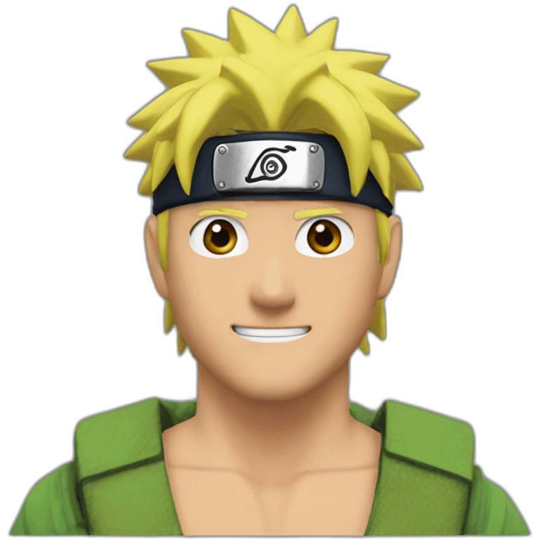 Naruto is a green screen emoji