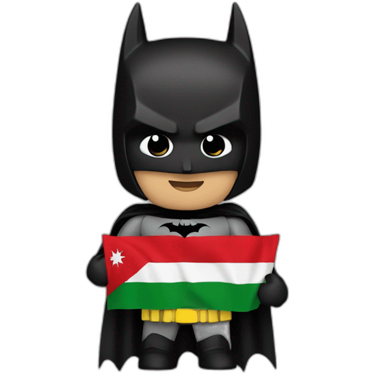 Batman with Palestina flag emoji