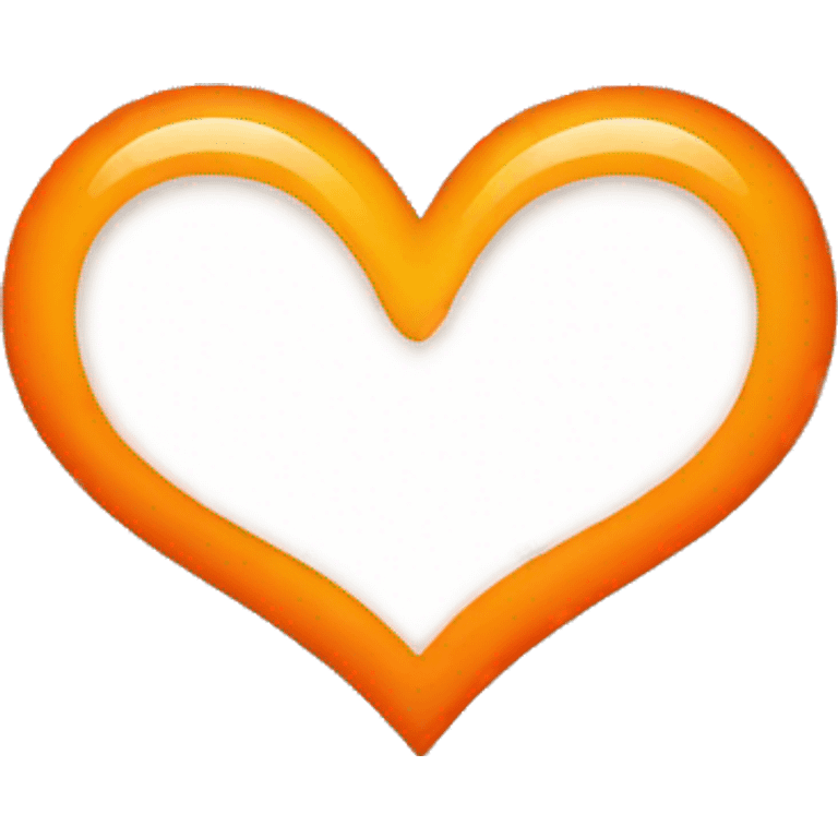 heart with orange color  emoji