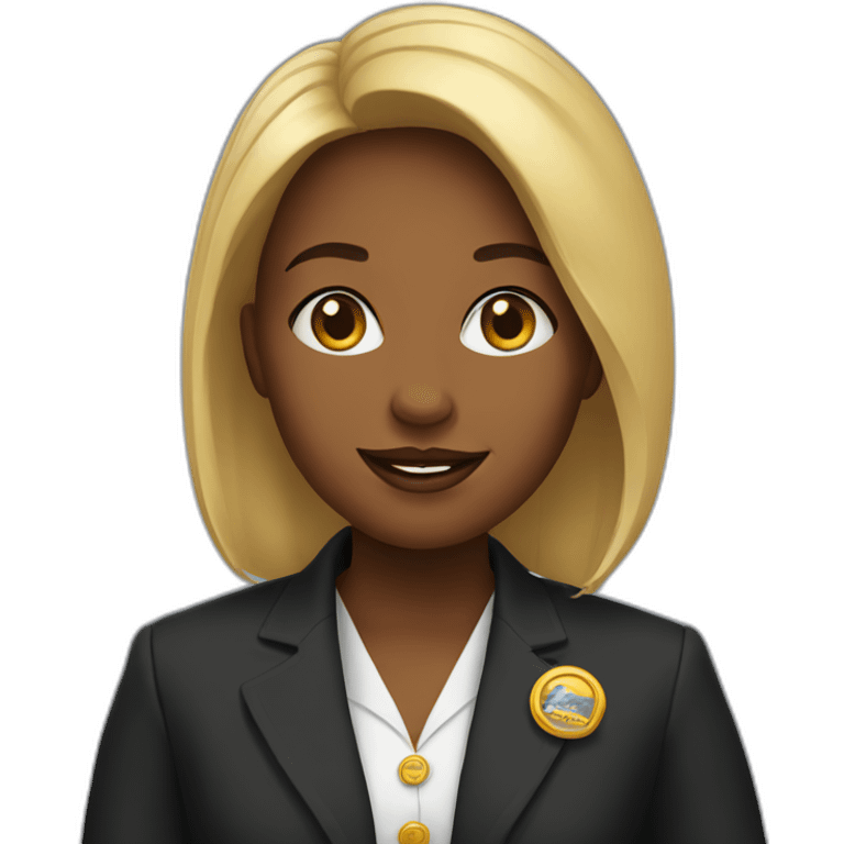 Young lady mayor emoji