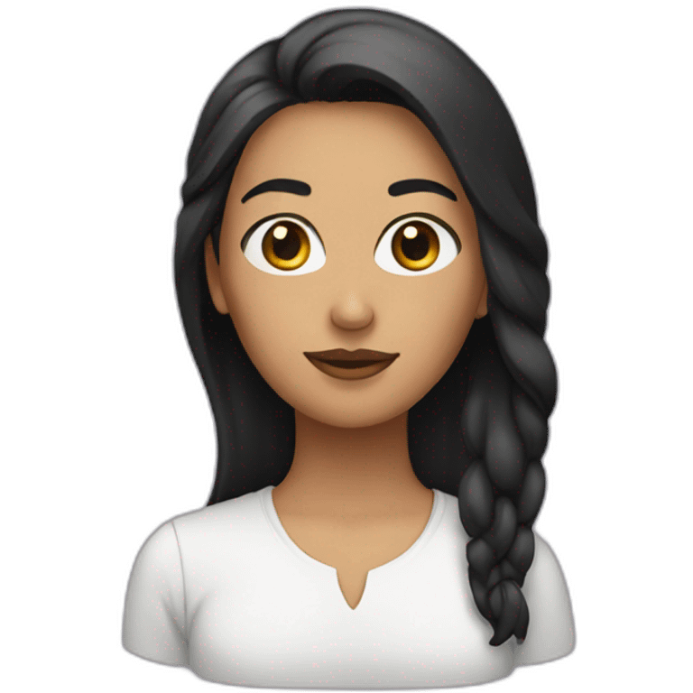 Female with black beard emoji