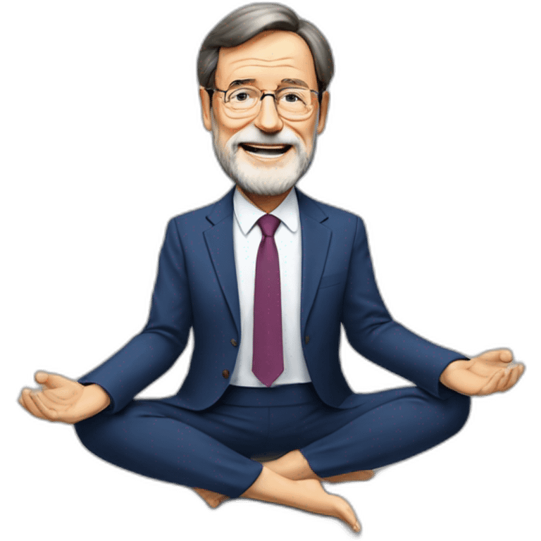 mariano rajoy morning yoga emoji