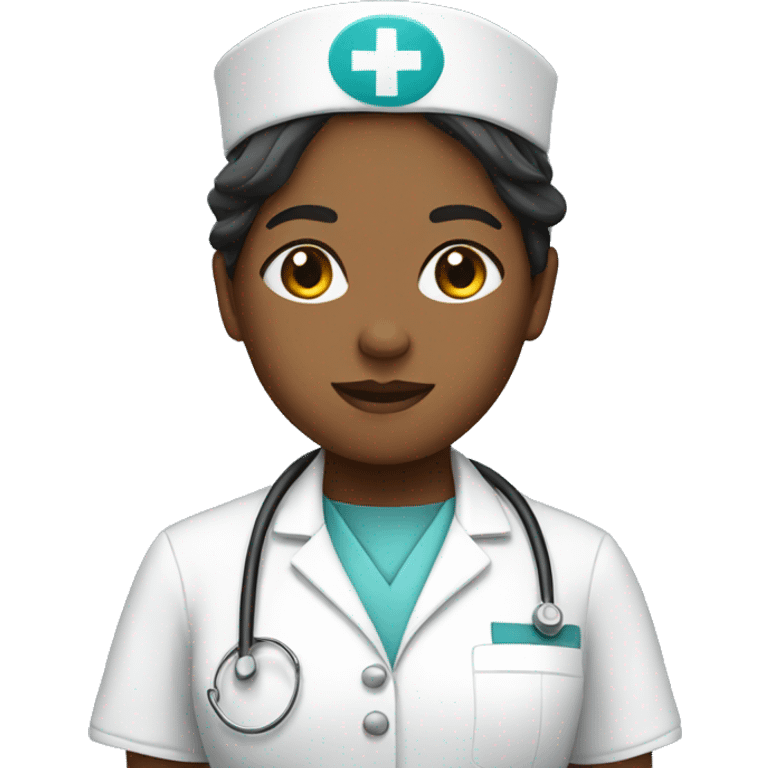 A nurse in uniform emoji