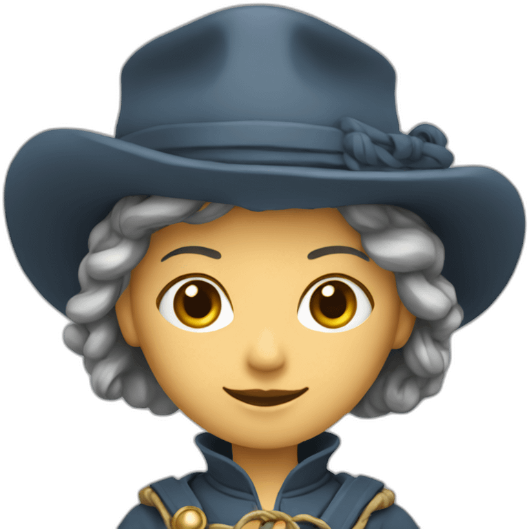 Femme châtain avec lasso emoji