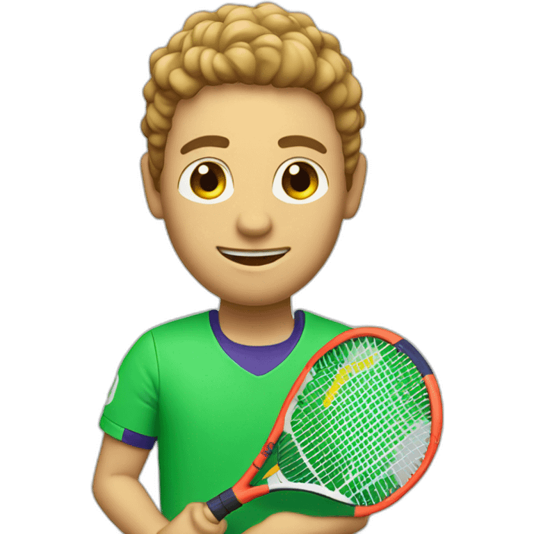 padel player small racket emoji