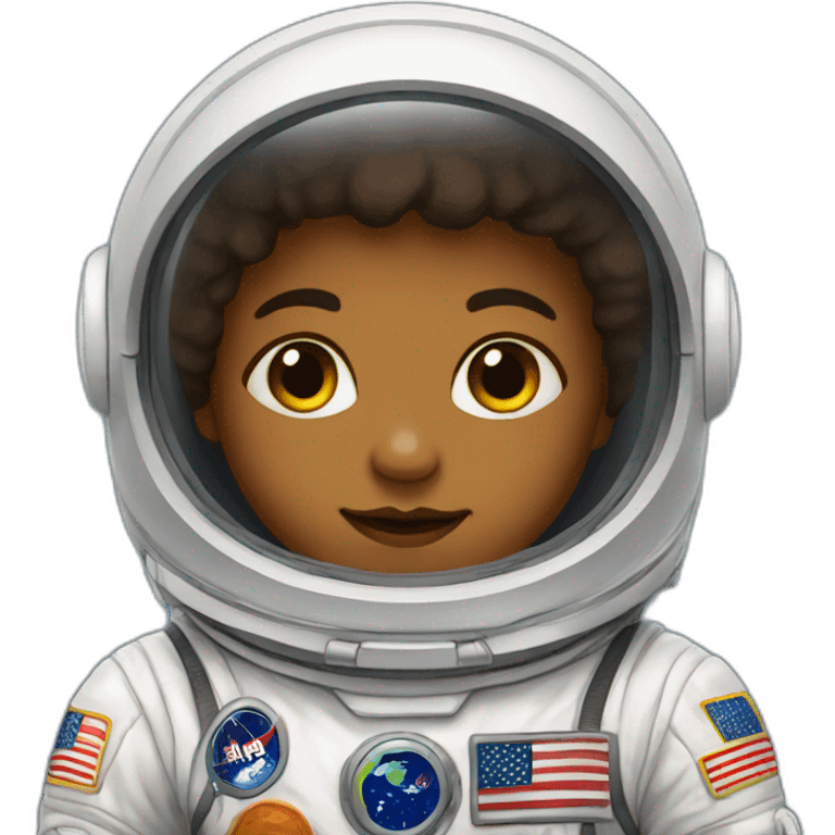 newborn in astronaut costume emoji