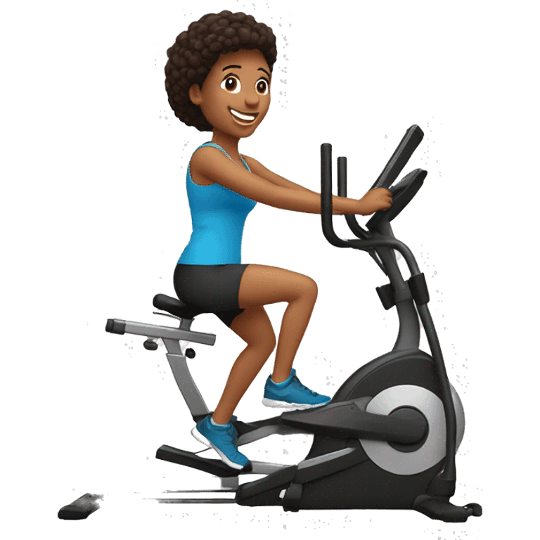 cross trainer happy user emoji