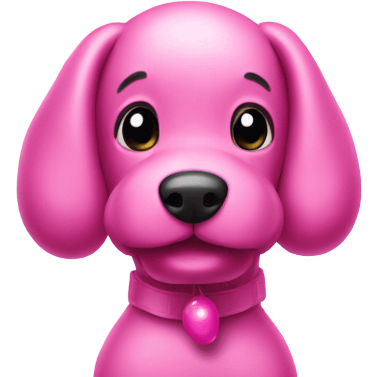 Pink balloon dog emoji