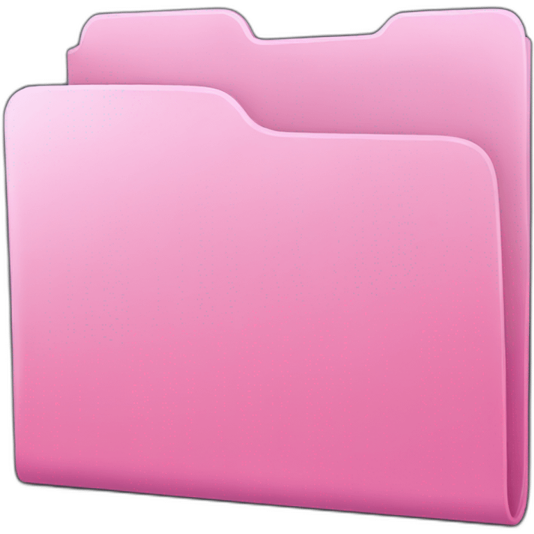 pink folder emoji