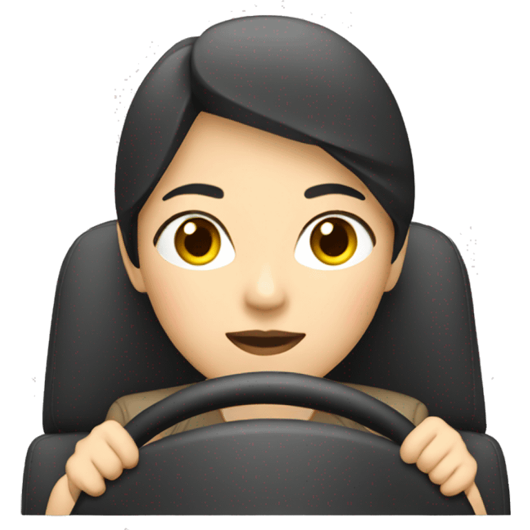 asian woman driving emoji